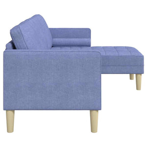 Jeansblaues Sofa-Set mit Kissen