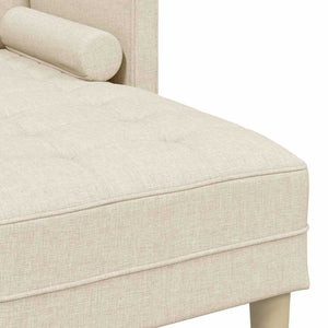 Sofa Set Leinenoptik mit Kissen