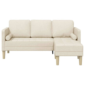 Sofa Set Leinenoptik mit Kissen