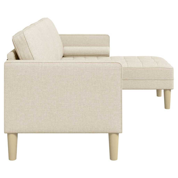 Sofa Set Leinenoptik mit Kissen