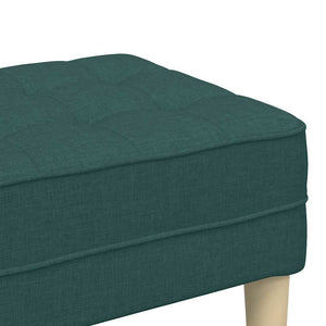 Bank Dunkelgrün mit Kissen 113 cm