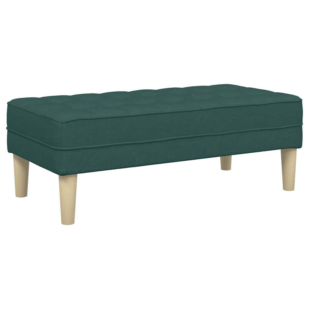 Bank Dunkelgrün mit Kissen 113 cm