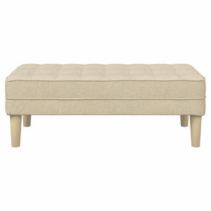 Bank mit Kissen Creme, 113 cm