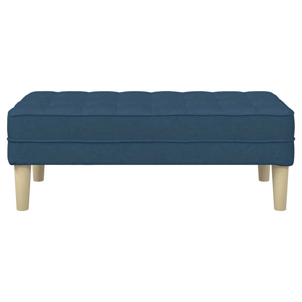 Blaue Bank mit Kissen, 113 cm
