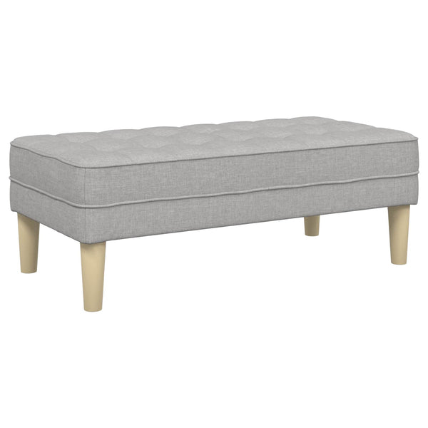 Bank mit Kissen Wolkengrau 113 cm