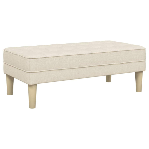 Bank mit Kissen, Leinenstoff, 113 cm
