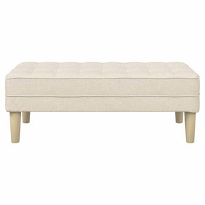 Bank mit Kissen, Leinenstoff, 113 cm