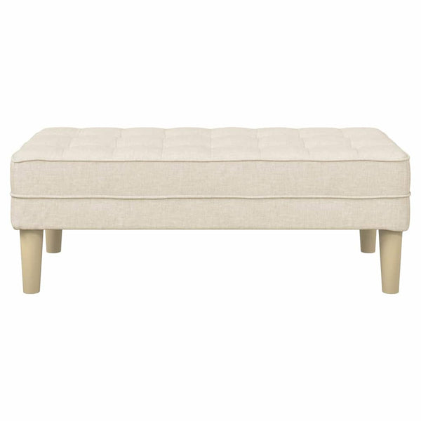 Bank mit Kissen, Leinenstoff, 113 cm
