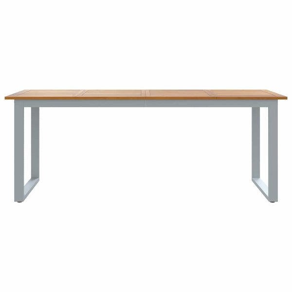Gartentisch Grau Akazie Massivholz 200x90 cm