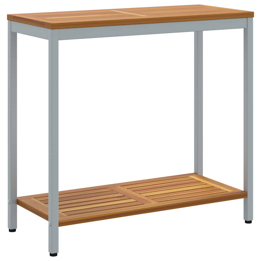 Outdoor Tisch mit Regal, 80x35x75 cm