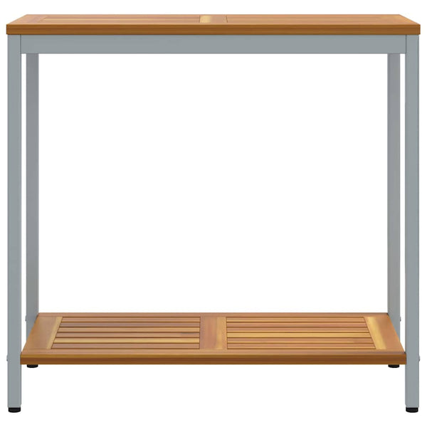 Outdoor Tisch mit Regal, 80x35x75 cm