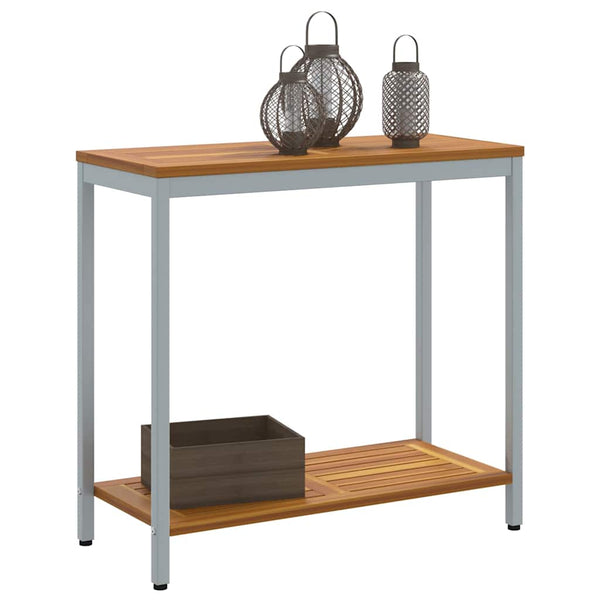 Outdoor Tisch mit Regal, 80x35x75 cm