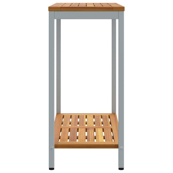 Outdoor Tisch mit Regal, 80x35x75 cm