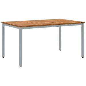 Gartentisch 150 cm Akazie & Stahl