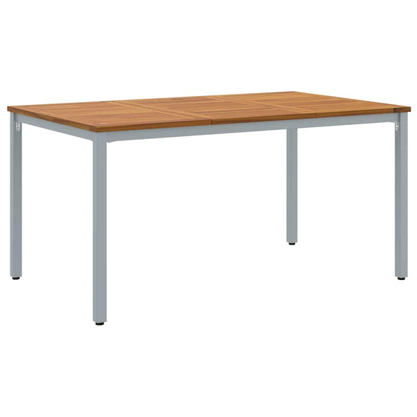 Gartentisch 150 cm Akazie & Stahl