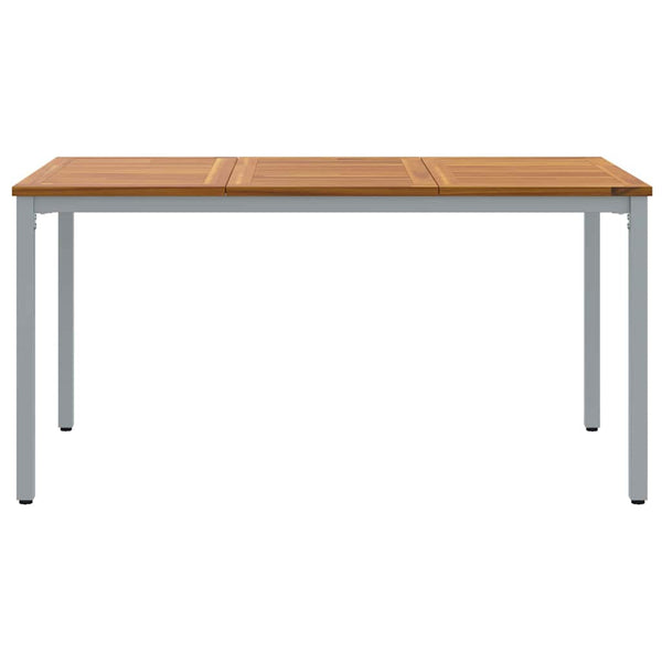 Gartentisch 150 cm Akazie & Stahl