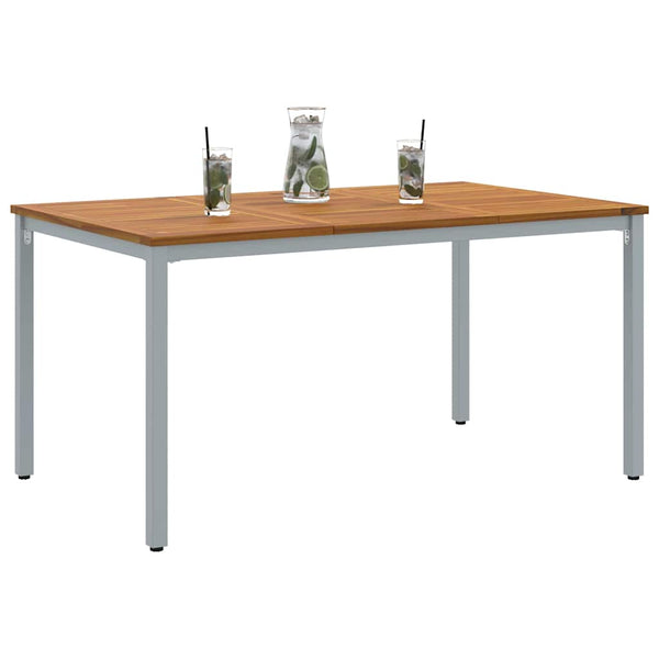 Gartentisch 150 cm Akazie & Stahl
