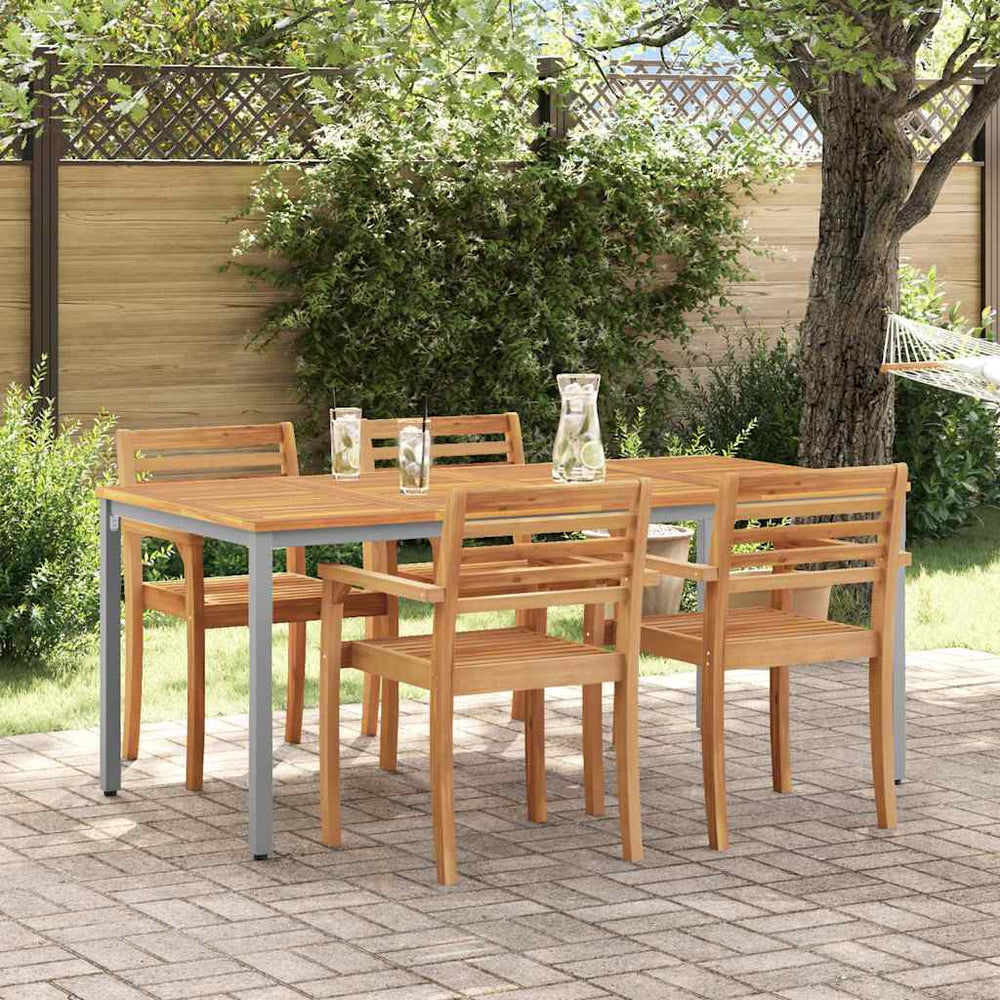 Gartentisch 180 cm Akazie Grau/Natur