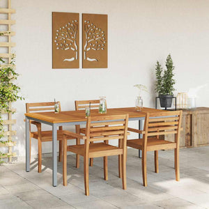 Gartentisch 180 cm Akazie Grau/Natur