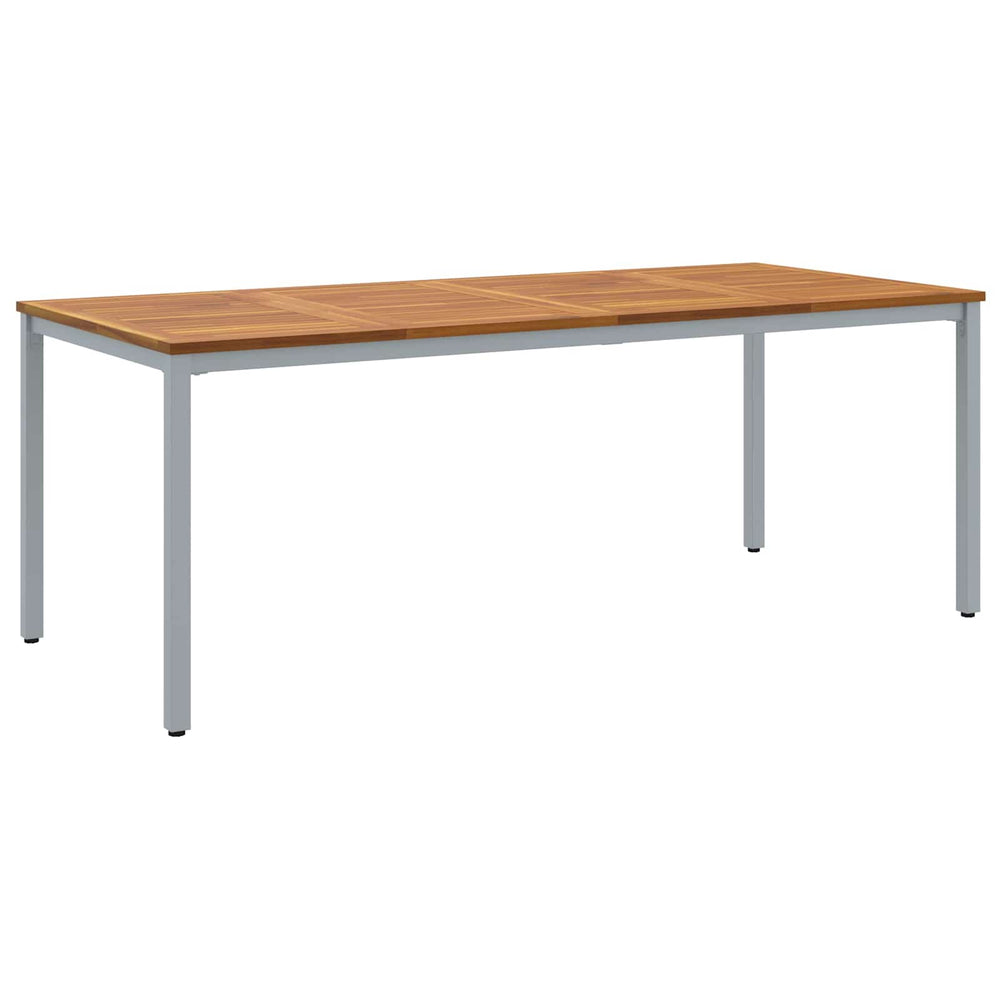 Gartentisch 200 cm Akazie Grau/Natur
