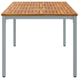 Gartentisch 200 cm Akazie Grau/Natur