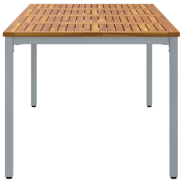 Gartentisch 200 cm Akazie Grau/Natur