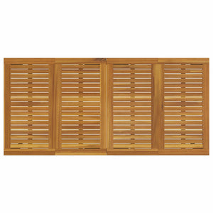 Gartentisch 200 cm Akazie Grau/Natur