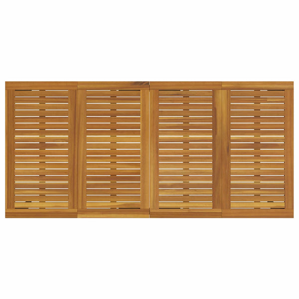 Gartentisch 200 cm Akazie Grau/Natur