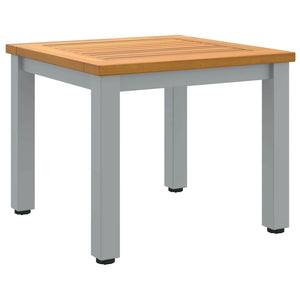vidaXL Table d'extérieur Naturelle et Grise 45 x 45 x 38 cm