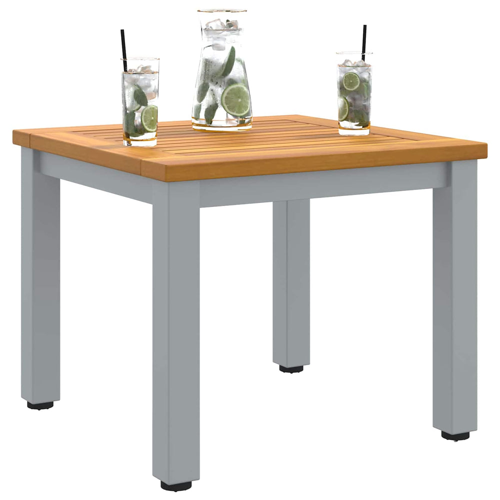 Gartentisch, 45x45 cm, Akazie & Stahl