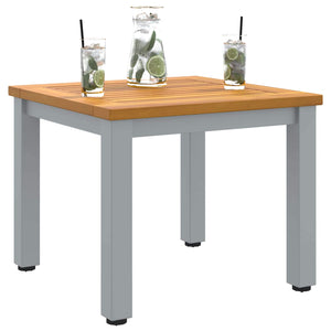 vidaXL Table d'extérieur Naturelle et Grise 45 x 45 x 38 cm