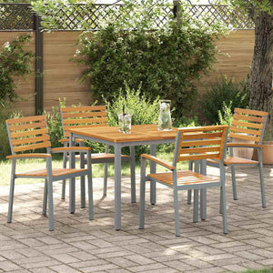 Gartenstühle 4er Set Akazie Braun