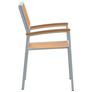 Stapelstühle 4er Set Akazie Braun