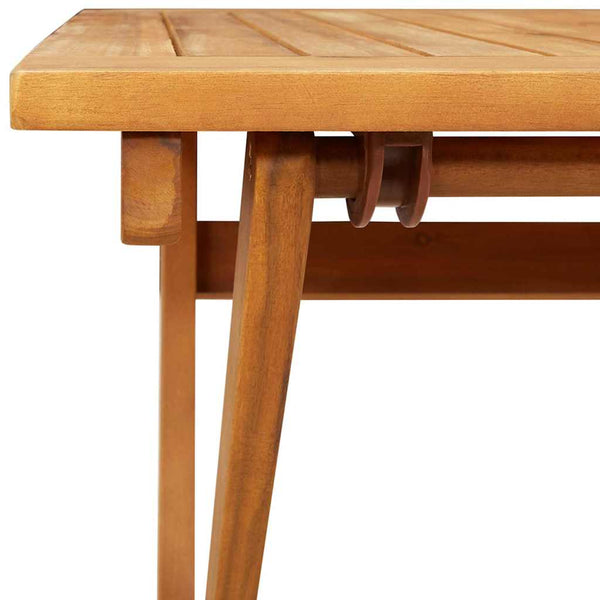 Gartentisch Akazie Braun 90x55cm Klappbar