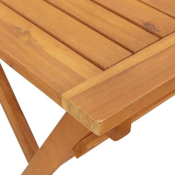 Gartentisch Akazie Braun 90x55cm Klappbar