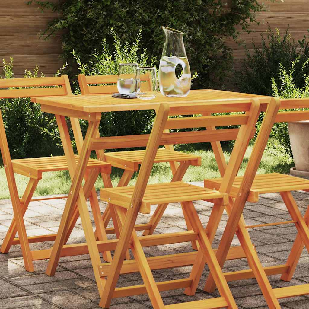 Gartentisch Akazie Braun 90x55cm Klappbar
