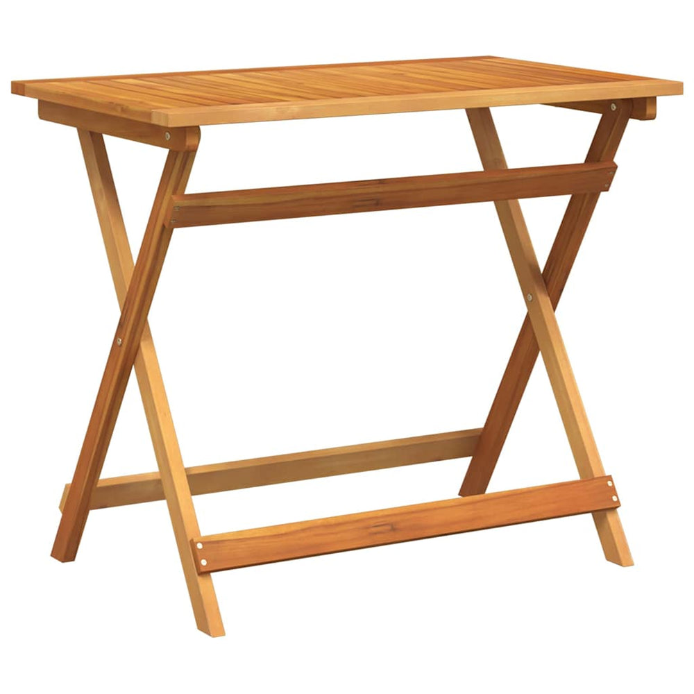 Gartentisch Akazie Braun 90x55cm Klappbar