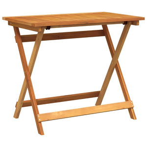 Gartentisch Akazie Braun 90x55cm Klappbar