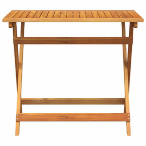 Gartentisch Akazie Braun 90x55cm Klappbar