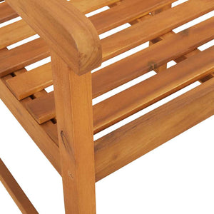 vidaXL Banc d'extérieur 2 pcs Nature 56 x 55,5 x 90 cm Bois d'acacia massif