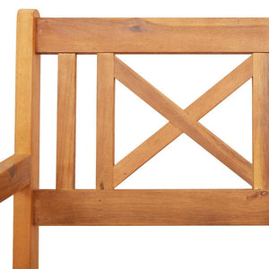 vidaXL Banc d'extérieur 2 pcs Nature 56 x 55,5 x 90 cm Bois d'acacia massif