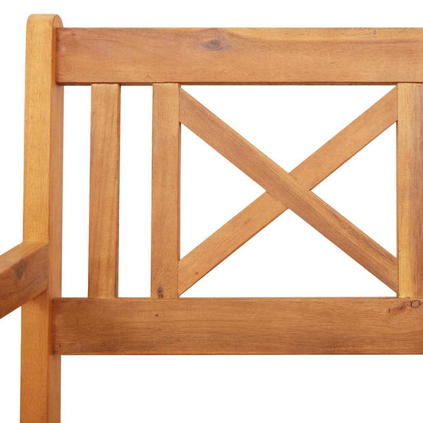 vidaXL Banc d'extérieur 2 pcs Nature 56 x 55,5 x 90 cm Bois d'acacia massif