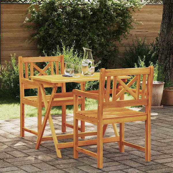 vidaXL Banc d'extérieur 2 pcs Nature 56 x 55,5 x 90 cm Bois d'acacia massif