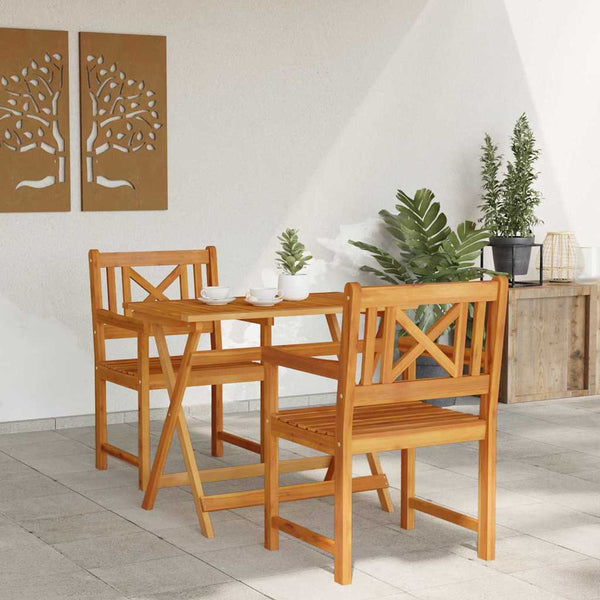 vidaXL Banc d'extérieur 2 pcs Nature 56 x 55,5 x 90 cm Bois d'acacia massif
