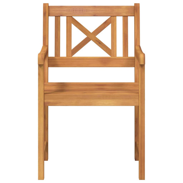 vidaXL Banc d'extérieur 2 pcs Nature 56 x 55,5 x 90 cm Bois d'acacia massif