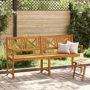 vidaXL Banc de jardin Naturel 180 x 56 x 90 cm Bois d'acacia massif