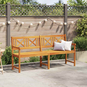 vidaXL Banc de jardin Naturel 180 x 56 x 90 cm Bois d'acacia massif