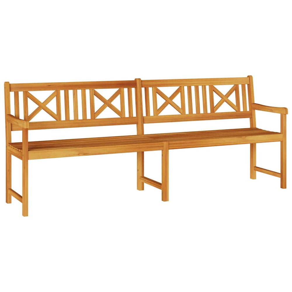 Massivholz Akazien Gartenbank 220 cm