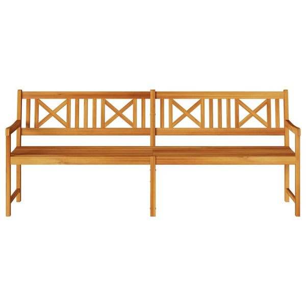 vidaXL Outdoor Bench Natural 220 x 56 x 90 cm Solid Acacia Wood
