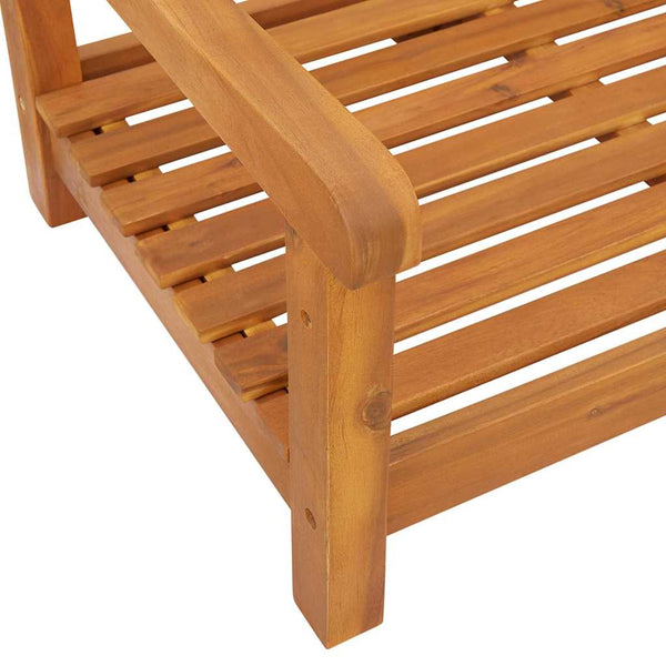 vidaXL Banc balançoire de jardin naturel 110 x 56 x 58,5 cm, bois d'acacia massif